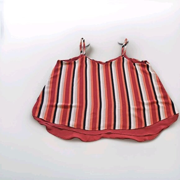 Torrid Top Womens 3X Lot Of 2 Striped Spaghetti Straps Flowy Boho Lined Babydoll - Picture 16 of 16